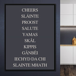 Global Cheers Multilingual Toast - NicheCanvas