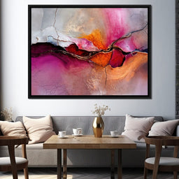 Fuchsia Fault Line - TooplesArt - NicheCanvas