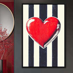 Heartbeat Elegance - NicheCanvas