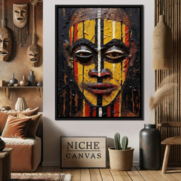 Tribal Mask 09 - Sakeem Gibbs - NicheCanvas