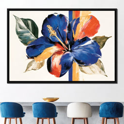 Vibrant Petals Resting On Vertical Light - NicheCanvas