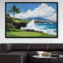 Ocean Breeze Cascade by the Gold Course - NicheCanvas