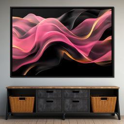 Silken Waves of Radiant Light - NicheCanvas