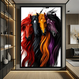 Equestrian Quartet Harmony - NicheCanvas