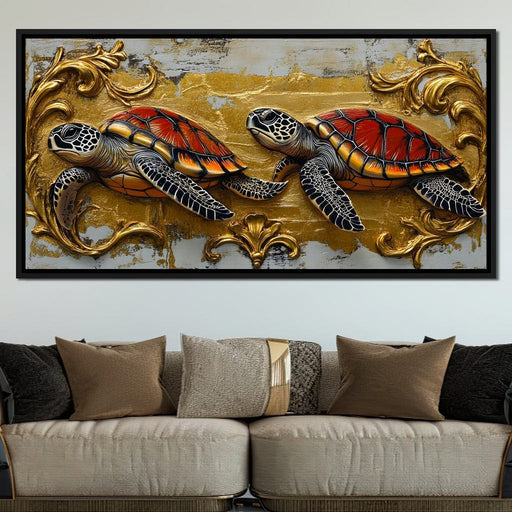 Golden Shell Odyssey Canvas Print