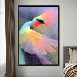Radiant Feathered Aurora Soar - NicheCanvas