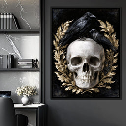 Gilded Crows Upon Bone - NicheCanvas