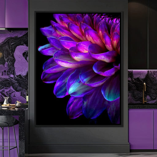 Electric Violet Petal Reverie Canvas Print