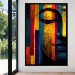 Radiant Stripes of Tranquil Face - NicheCanvas