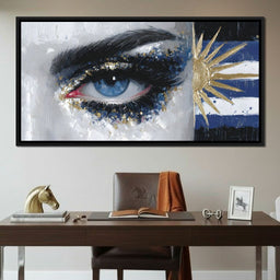 Golden Sun Blue Eye - NicheCanvas