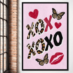 Leopard Kiss XO Butterfly Love - NicheCanvas