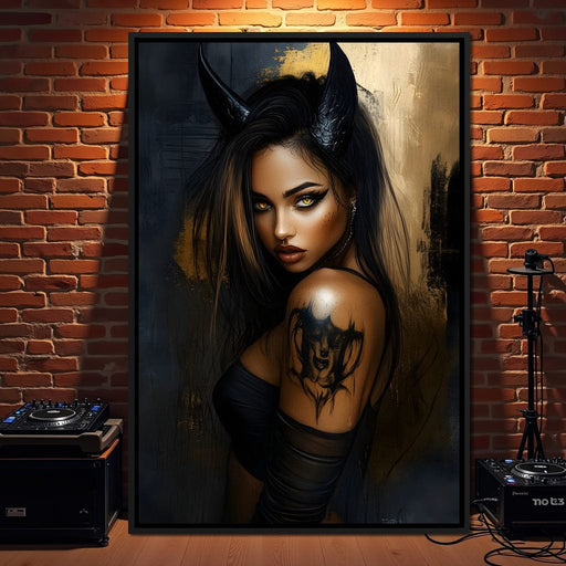 Enigmatic Starlit Rebellion Canvas Print