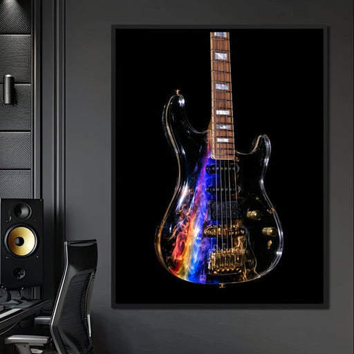 Electric Resonance Of The Neon Current Canvas Print