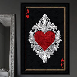 Regal Heart Ace Emblem - NicheCanvas