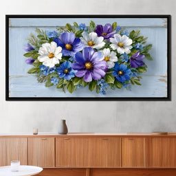 Lavender Meadow Flower Cascade - NicheCanvas