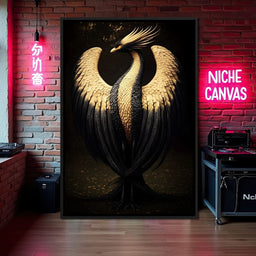 Golden Avian Majesty - NicheCanvas