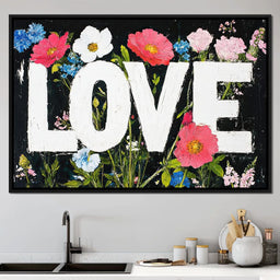 Floral Harmony Embrace - NicheCanvas