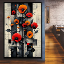 Spectral Monochrome Blooms - NicheCanvas