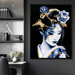 Golden Kintsugi Porcelain Spirit - NicheCanvas