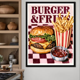 Midnight Snack At The Retro Diner - NicheCanvas