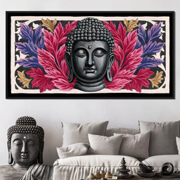 Tranquil Buddha Floral Reverie - NicheCanvas