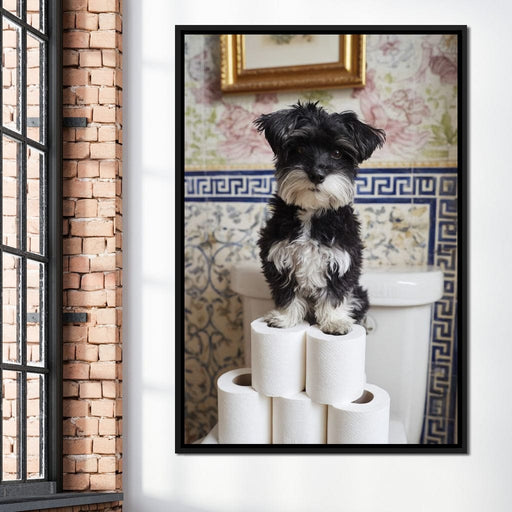 Puppy King of Soft Thrones Canvas Print