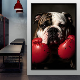 Bulldog Pugilist - NicheCanvas