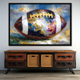 Golden Gridiron Glory Ball - NicheCanvas