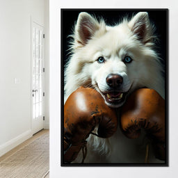 Samoyed Pugilist - NicheCanvas