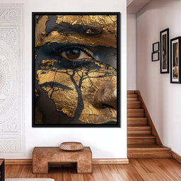 Golden Gaze Jungle - Sakeem Gibbs - NicheCanvas