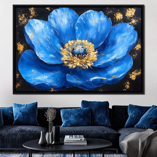 Majestic Sapphire Blossom Canvas Print