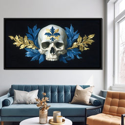Fleur Skull Baroque Elegance - NicheCanvas
