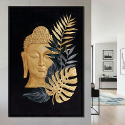 Golden Buddha Botanical Calm - NicheCanvas