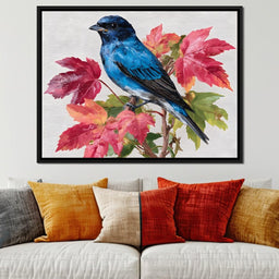 Bluebird Autumn Elegance - NicheCanvas