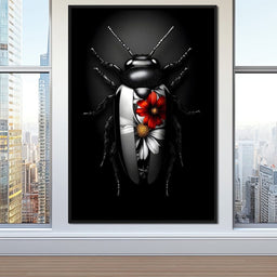 Petals and Velvet Wings - NicheCanvas