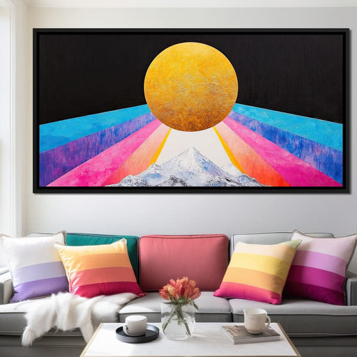 Golden Horizon Radiance Canvas Print