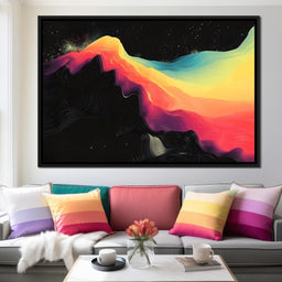 Transcendent Color Waves - NicheCanvas