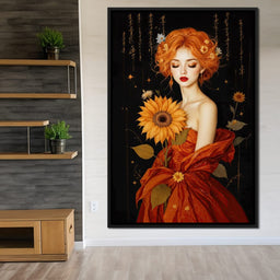 Lady Sunflower - TooplesArt - NicheCanvas