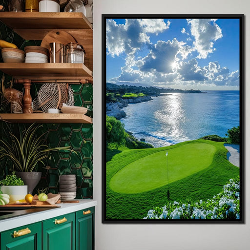 Oceanfront Green Serenity Canvas Print