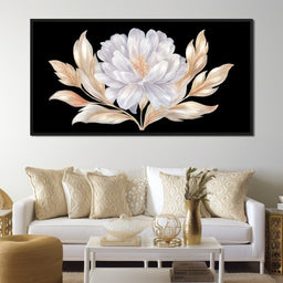 Elegant Ivory Petal Radiance - NicheCanvas