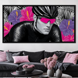 Tropical Cyclist Neon Momentum - NicheCanvas