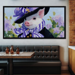 Piglet Lavender Elegance Parade - NicheCanvas