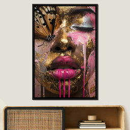 Golden Monarch Radiance - NicheCanvas