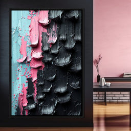 Sable Petals on Aquatic Breeze - NicheCanvas