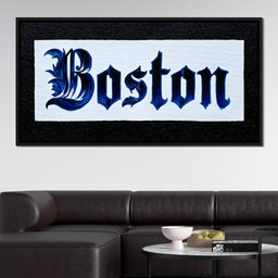 Majestic Boston Lettering - NicheCanvas