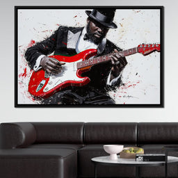 Electric Rhythm Portrait - NicheCanvas