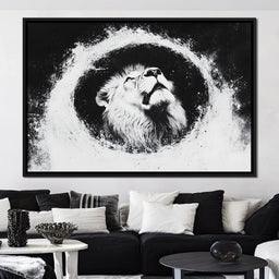 Lion's Majestic Ascent - NicheCanvas