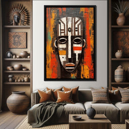 Tribal Mask 13 - Sakeem Gibbs - NicheCanvas