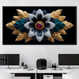 Golden Petal Radiance Jewel - NicheCanvas