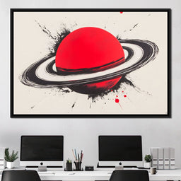 Planetary Vortex Saturn - NicheCanvas